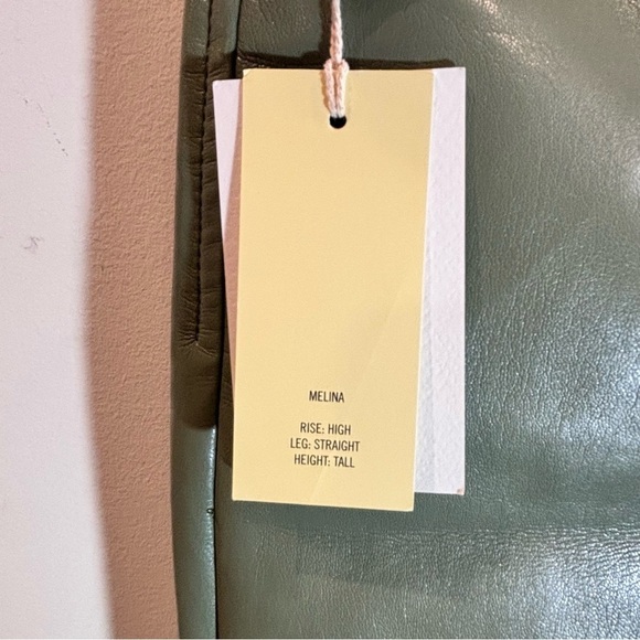 WILFRED Sz 2 Melina Faux Leather Straight Leg Unlined Zipper Closure Pants NEW - Picture 5 of 10